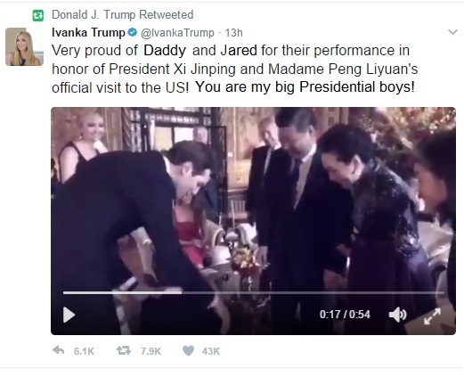Trump Tweet China visit