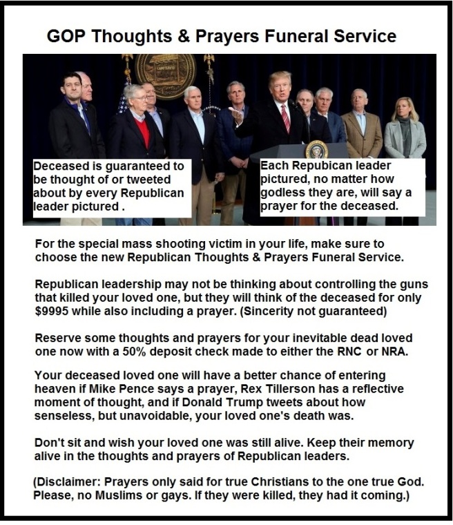 Republican Thoughts and Prayers Funeral